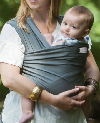 Grey Baby Sling Carrier Wrap 2