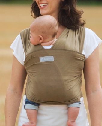 Olive Green Baby Wrap Carrier